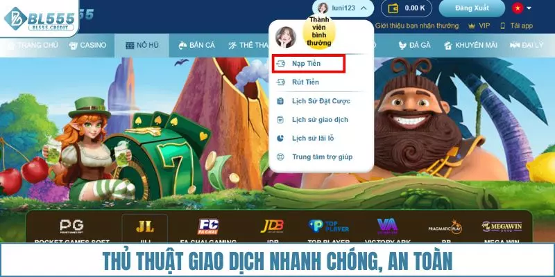 Thủ thuật để giao dịch, thanh toán nhanh chóng